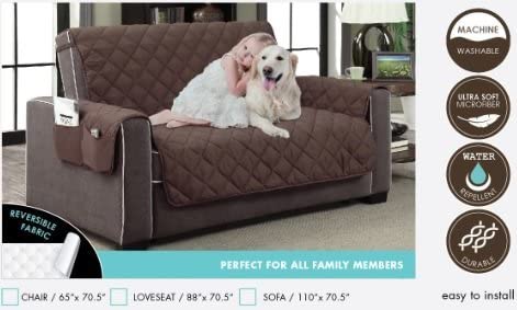 Home Dynamix Reversible Couch Cover | Spills, Stains, Rips & Wear Protector - Image 3