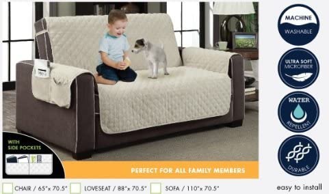 Home Dynamix Reversible Couch Cover | Spills, Stains, Rips & Wear Protector - Image 5