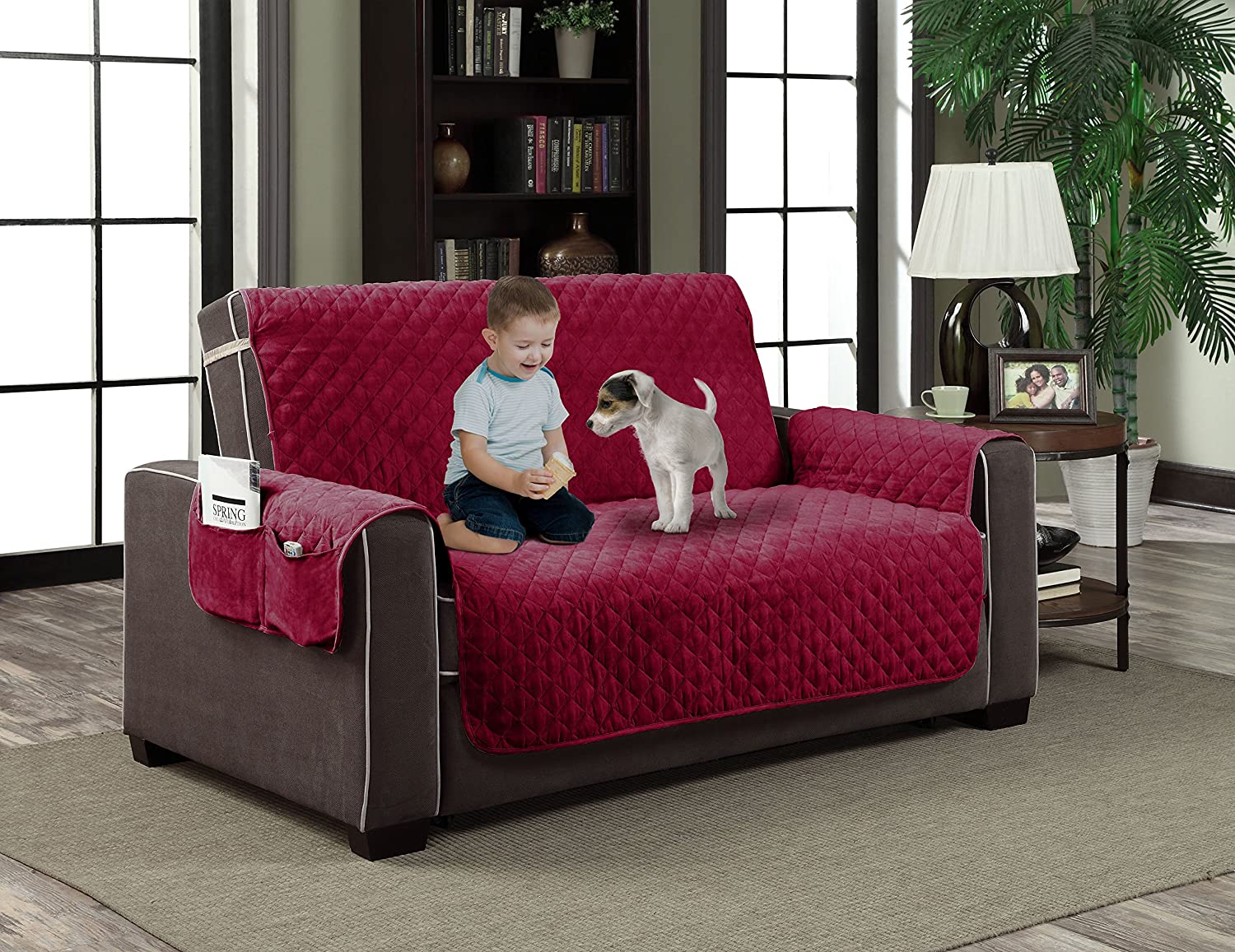 Home Dynamix Reversible Couch Cover | Spills, Stains, Rips & Wear Protector - Image 7