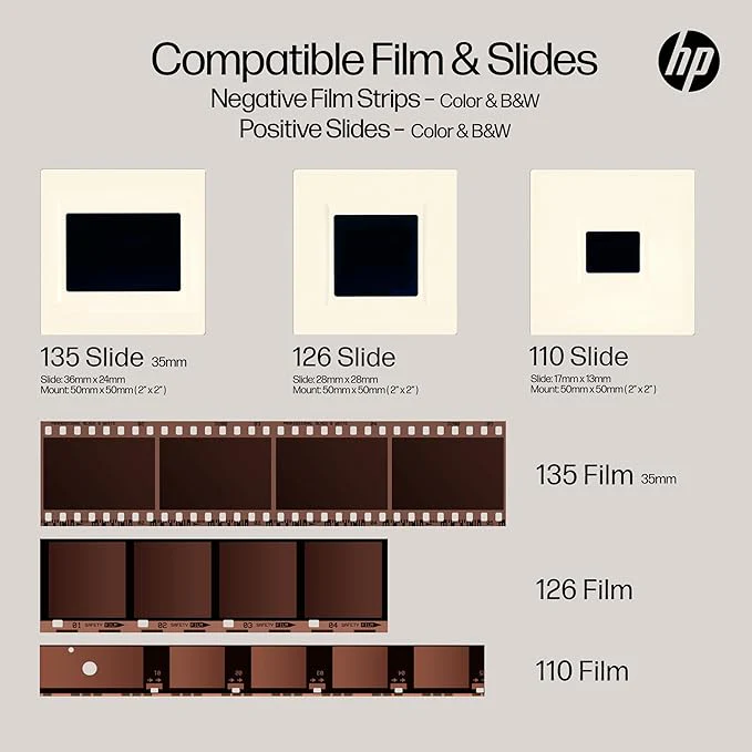 HP HPFS500: FilmScan 5" Touch Screen Film Scanner - Image 5