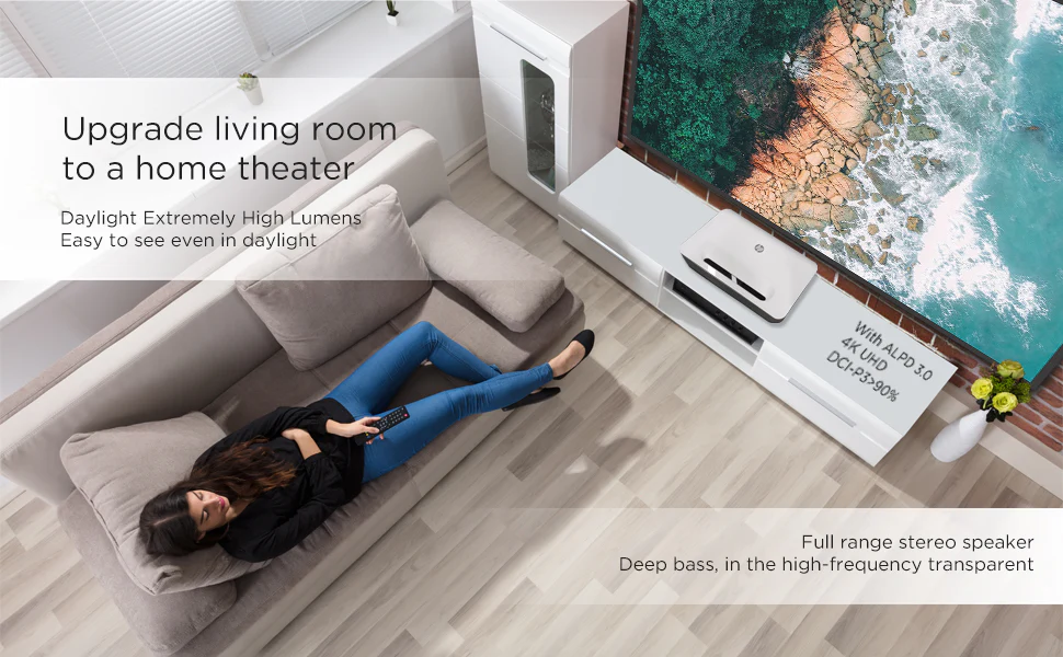 HP Projector | Portable Theater System for Home & Office |WiFi, Bluetooth, USB, HDMI & Firestick - Image 3