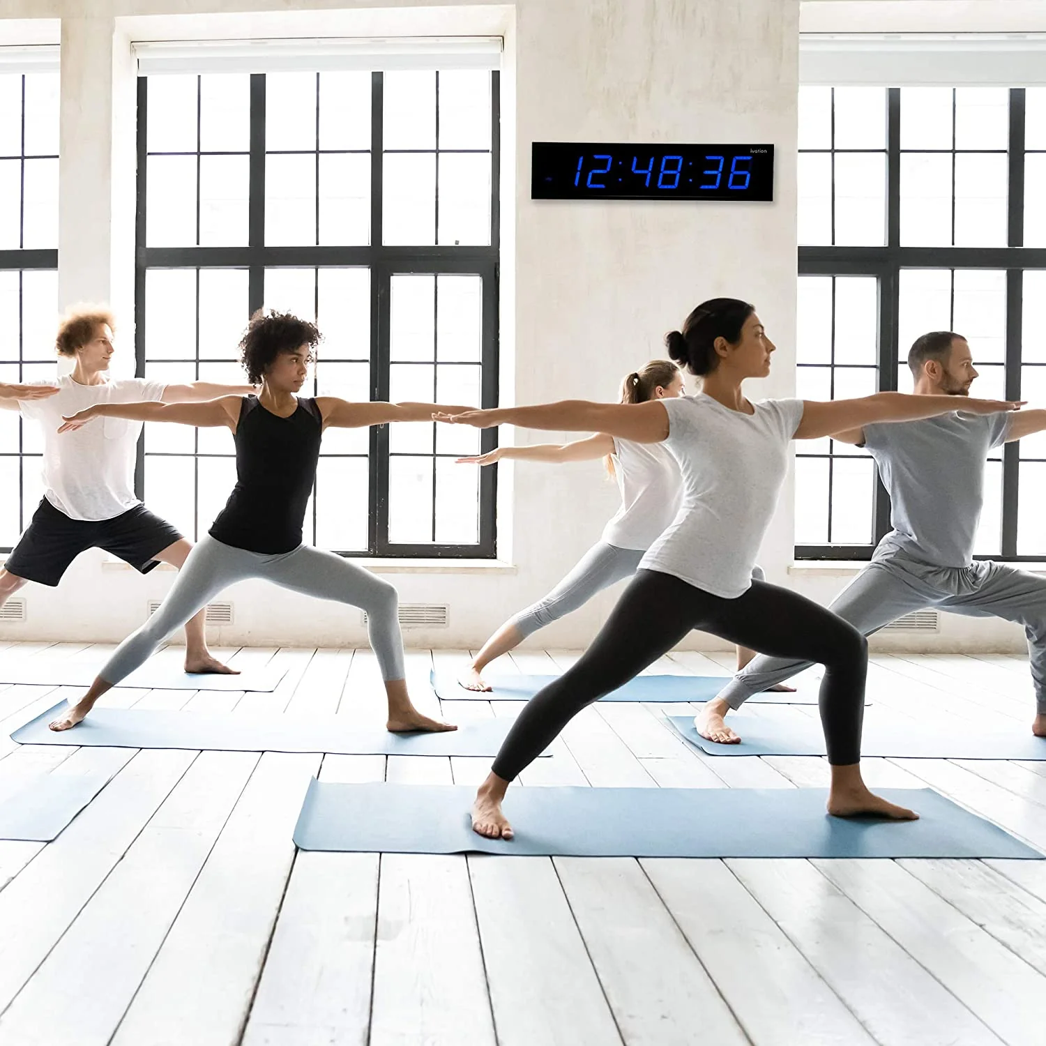 36 in. Large Digital Wall Clock, LED Digital Clock with Timer and Alarm - Image 7