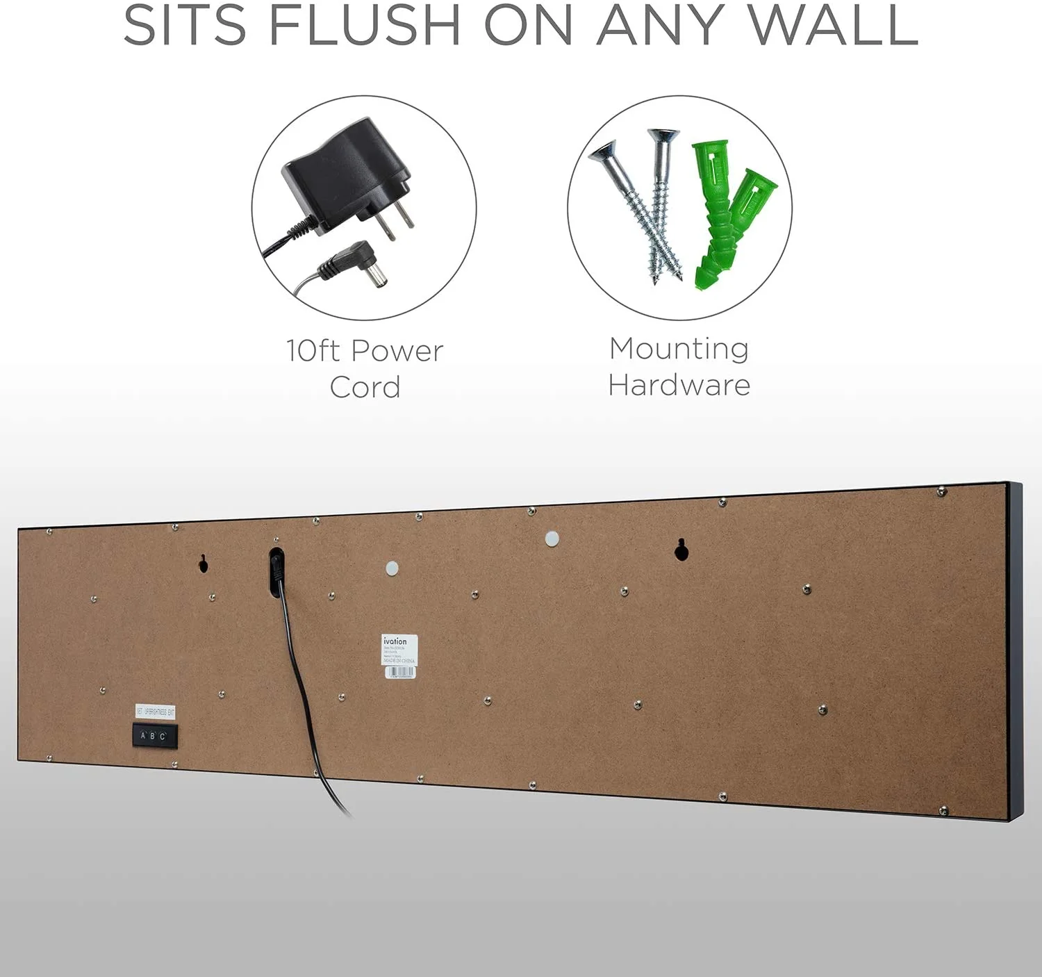 Huge Large Big Oversized Digital LED Clock - Shelf or Wall Mount | 6-Level Brightness, Mounting Holes & Hardware - Image 16