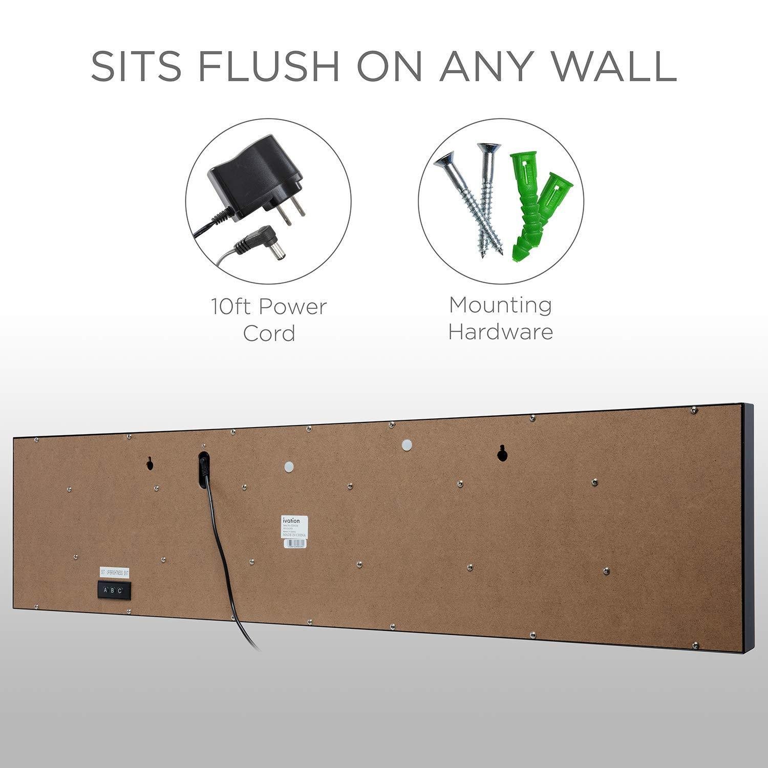 Huge Large Big Oversized Digital LED Clock - Shelf or Wall Mount | 6-Level Brightness, Mounting Holes & Hardware - Image 5