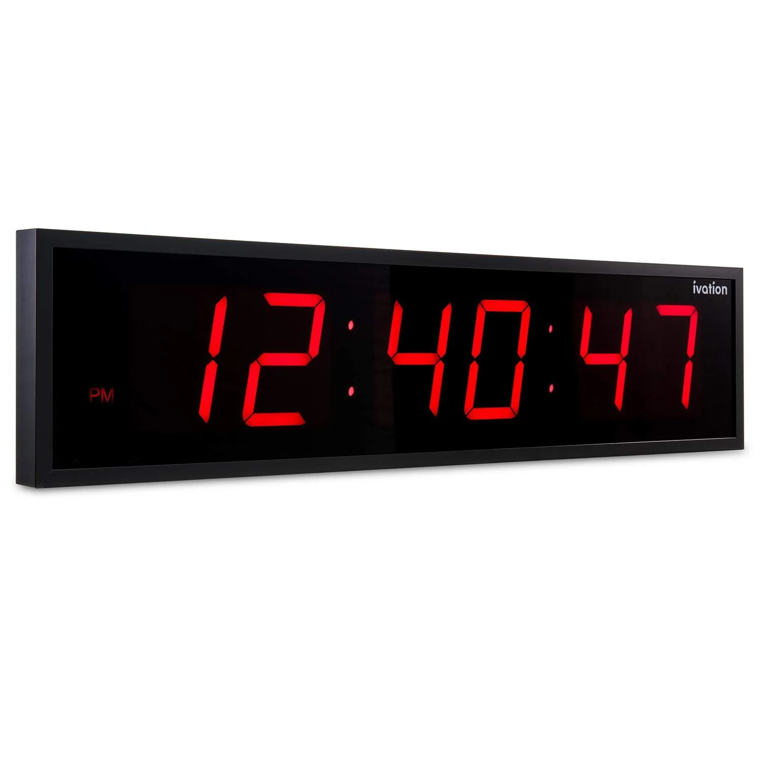 Huge Large Big Oversized Digital LED Clock - Shelf or Wall Mount | 6-Level Brightness, Mounting Holes & Hardware - Image 7