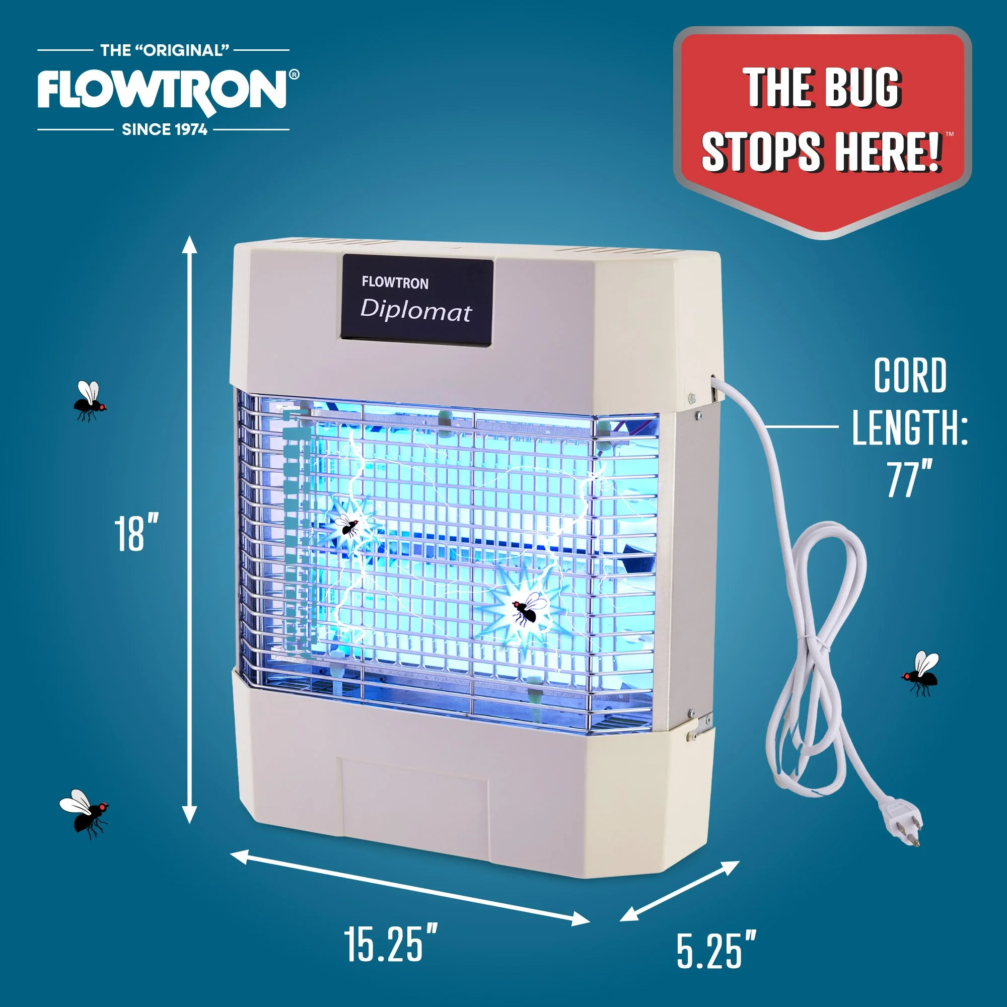 Flowtron 80W Indoor Commercial Bug Zapper, 1200 sq.ft coverage - Image 5