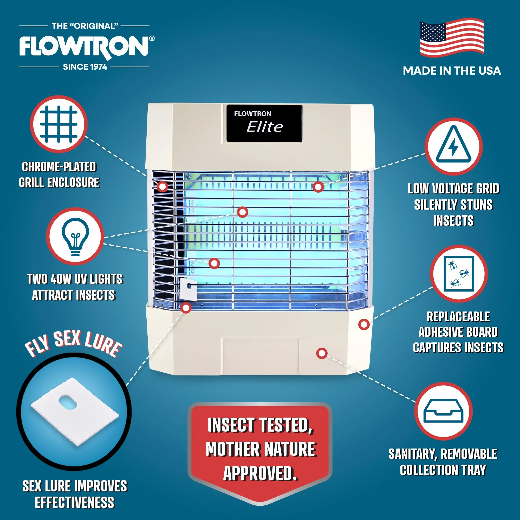 Flowtron 80W Indoor Stun Fly Killer, 1200 sq.ft coverage - Image 5