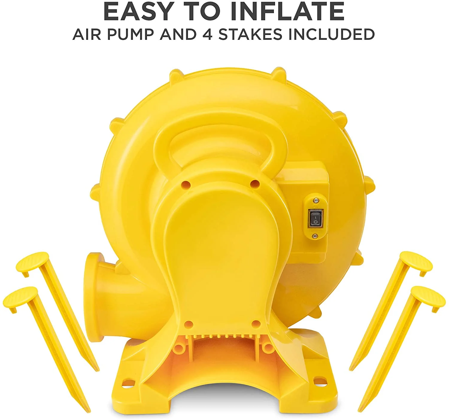 Inflatable Bouncy Castle for Kids, Outdoor with Carry Case and Blower - Purple - Image 3