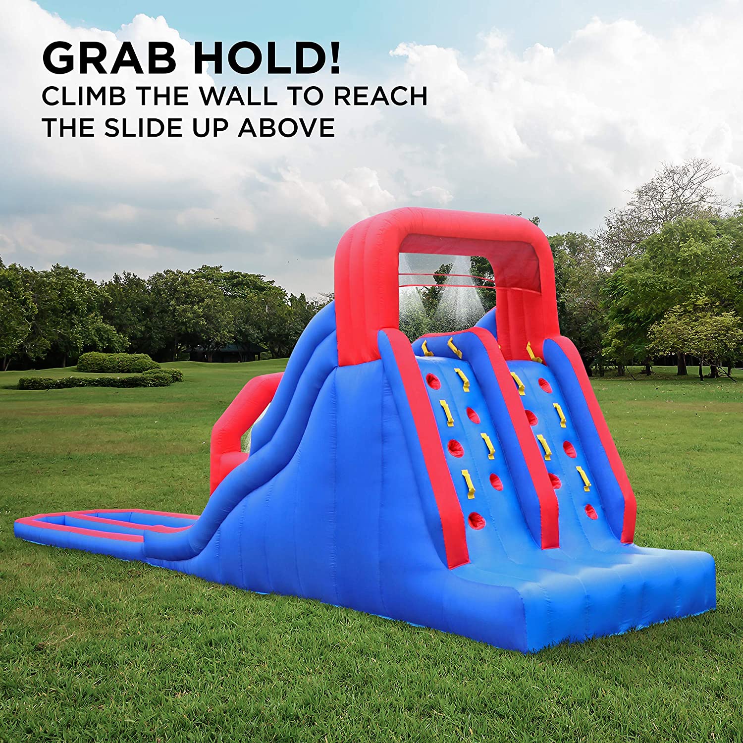 Inflatable Water Slide with Dual Climbing Walls and Slides - Image 3