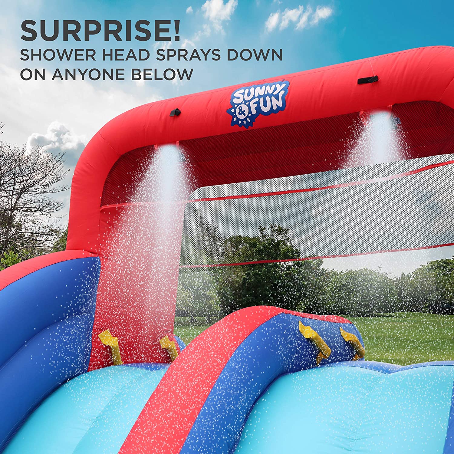 Inflatable Water Slide with Dual Climbing Walls and Slides - Image 4