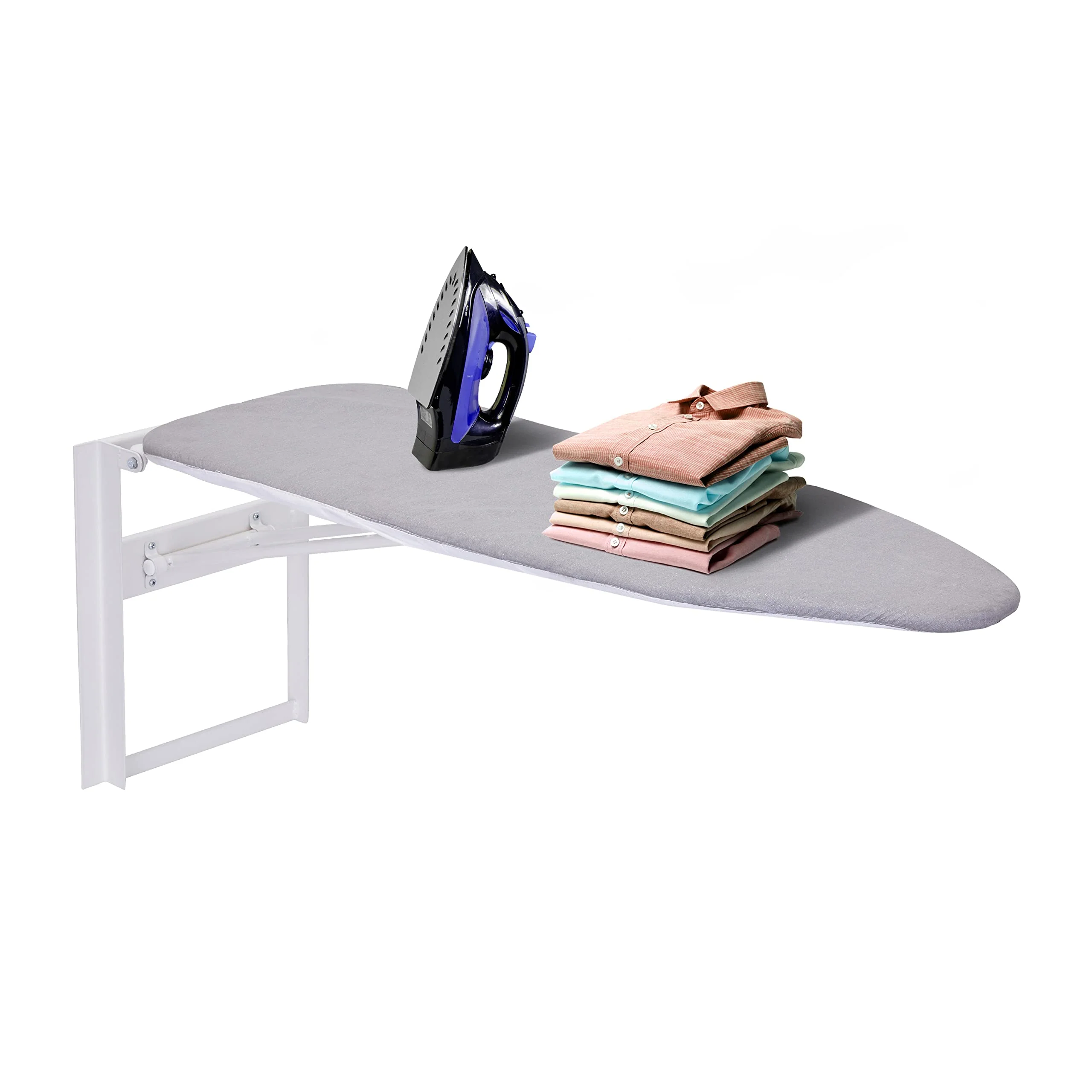 Ivation Wall Mounted Ironing Board, 36.2” x 12.2” Fold Down Iron Board for Home, Apartment & More