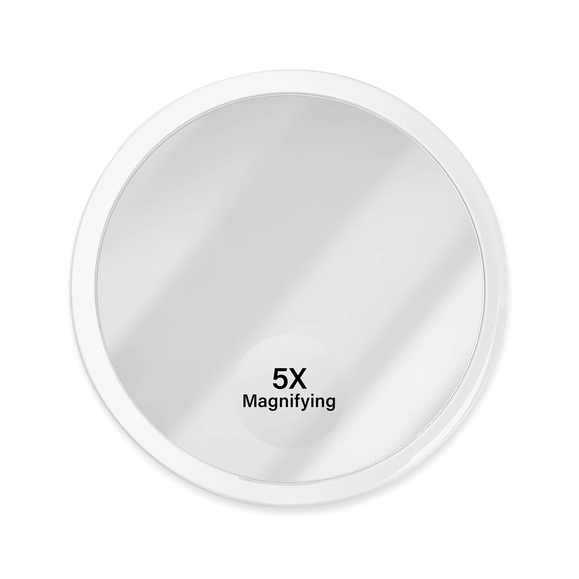 Jumbl 5X Magnifying Mirror, 6” Makeup Mirror with Suction Cups for Bathroom, Shower, and More