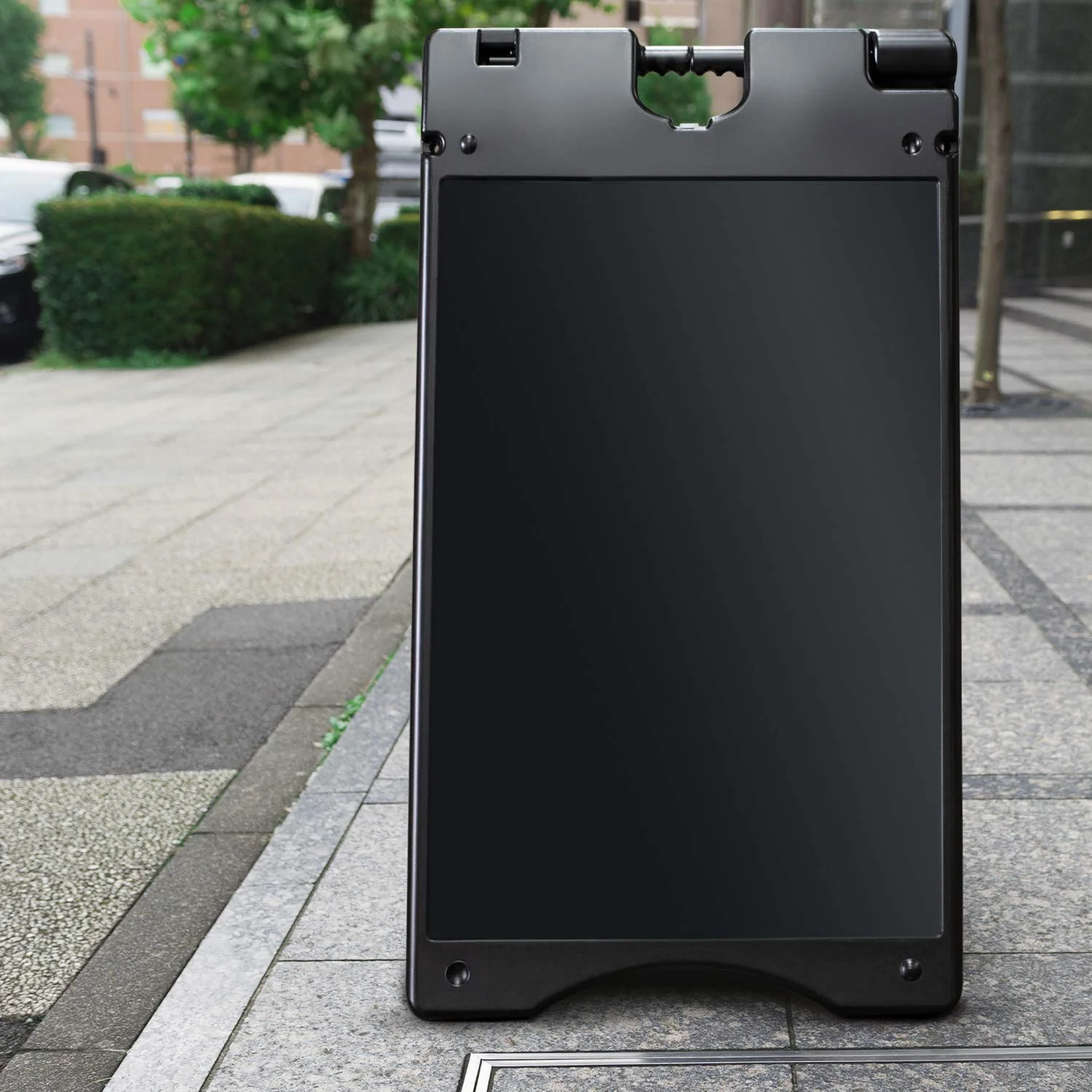 Jumbl A Frame Sandwich Board – 15.7 x 26” Display Sidewalk Sign with PVC Sign Protector (Black) - Image 8