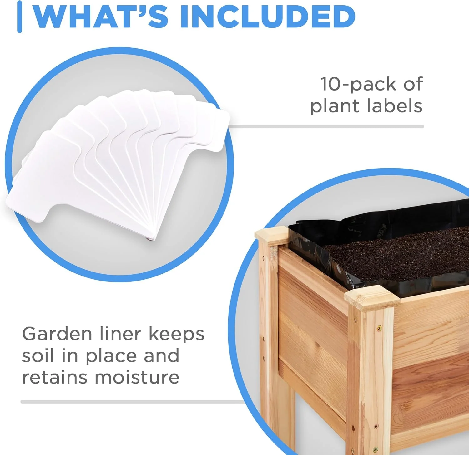 Raised Canadian Cedar Garden Bed 34x18x30” Herb Planter for Growing Fresh Flower & More - Image 7