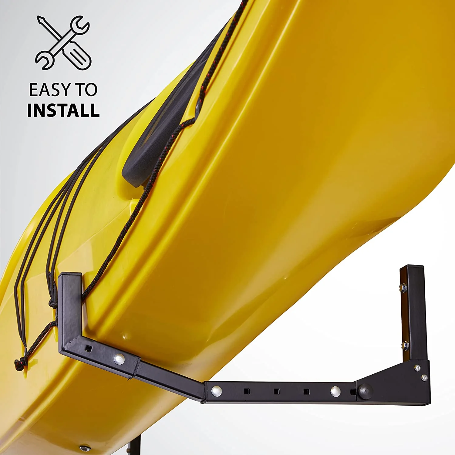 Kayak Wall Hanger, Heavy Duty Wall Mounted Kayak Storage Rack - 2 Pairs - Image 4