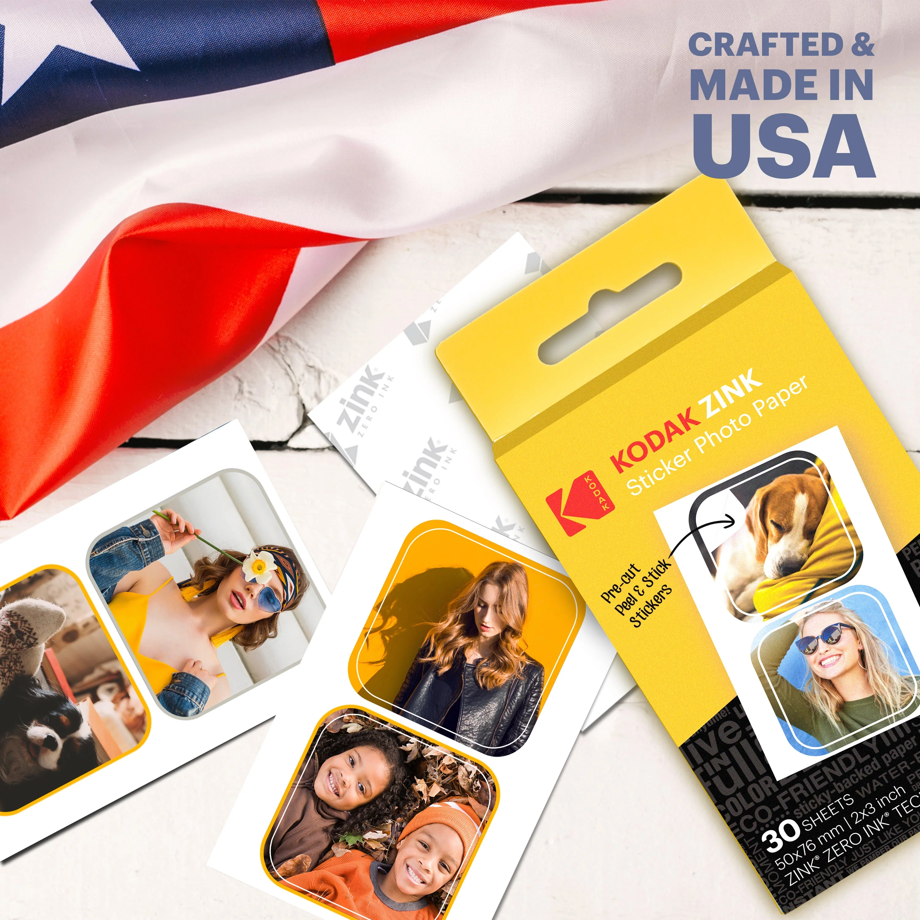 Kodak 2”x3” Zink Pre-Cut Sticker Photo Paper 30 Sheets - Image 6