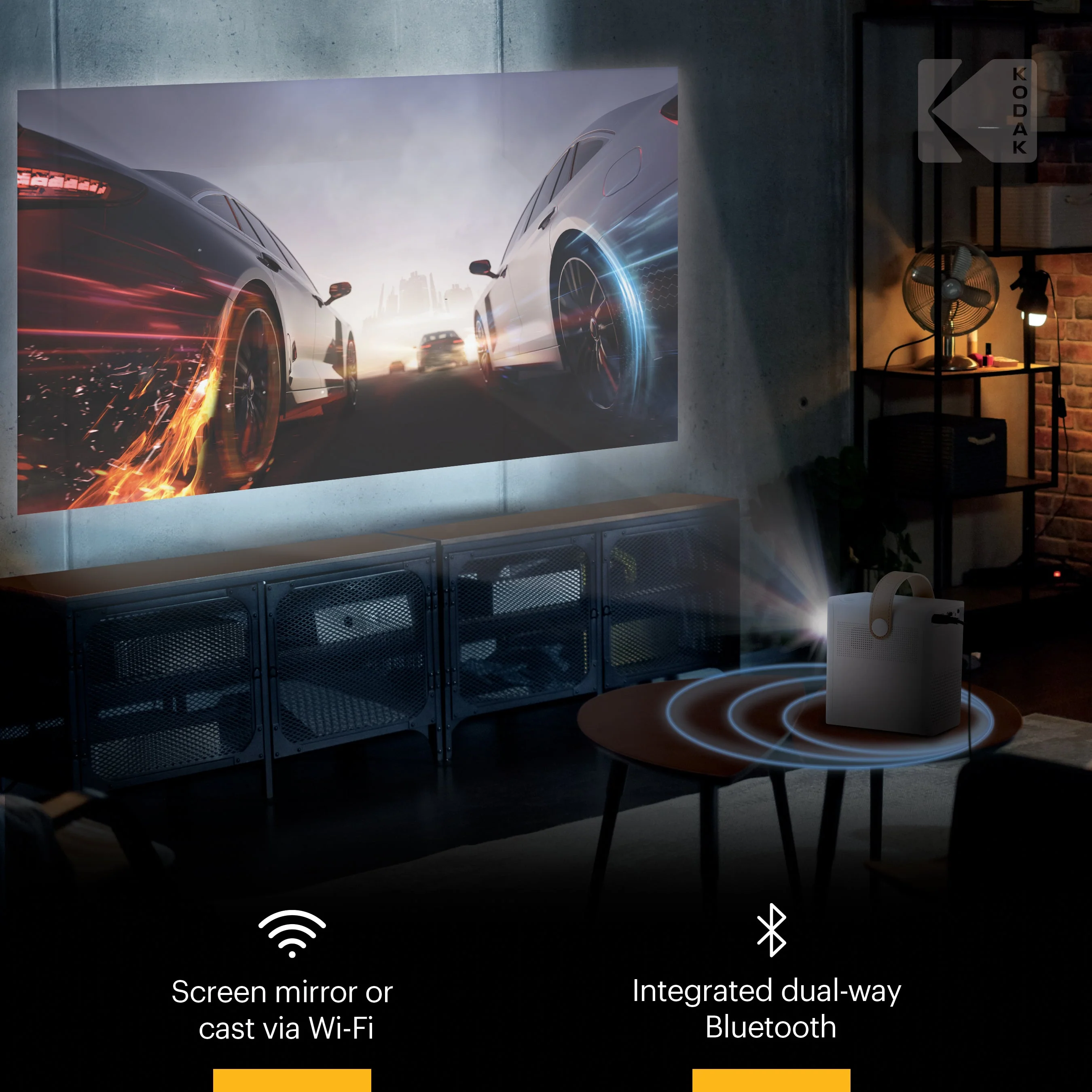 Kodak FLIK HD9 Smart Projector - Image 3