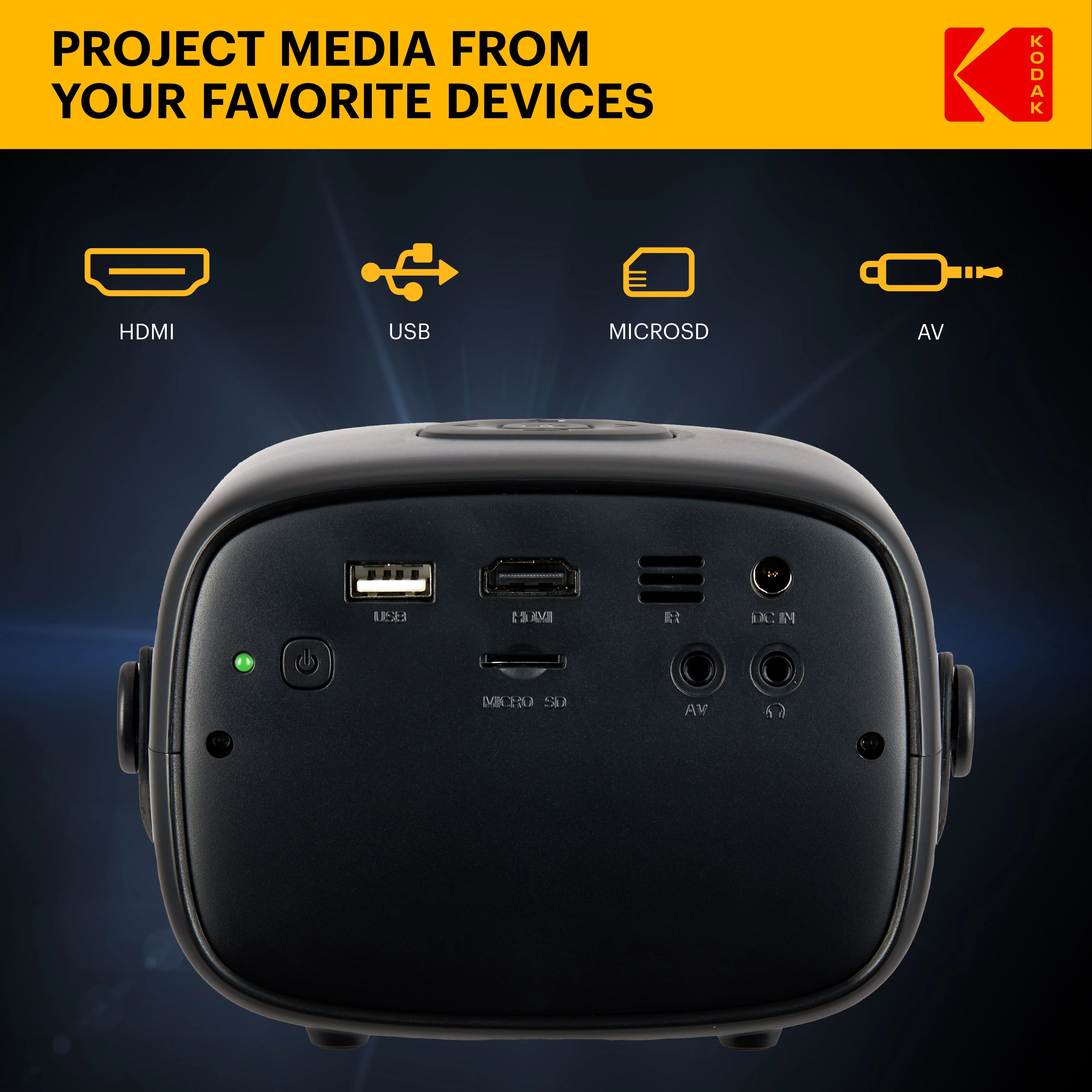 Kodak FLIK X2 Mini Pico Projector - Image 4