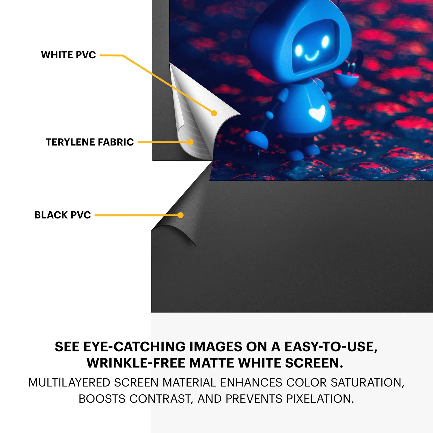 Kodak Instant Cinema 60" Pull Up Projector Screen - Image 4