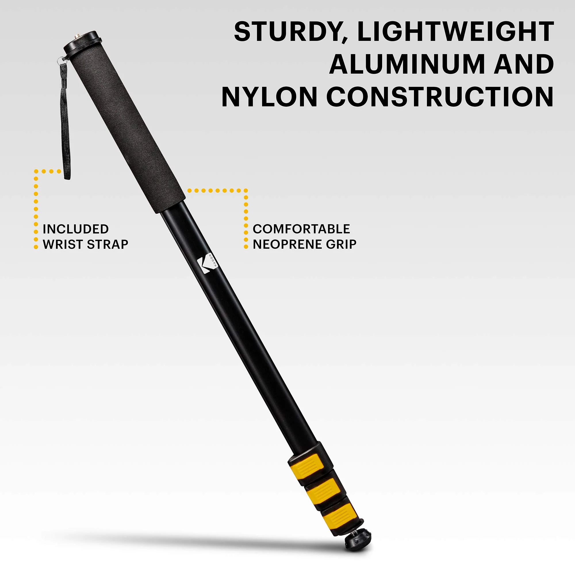 Kodak PhotoGear 72” Portable Monopod 21”-72” Lightweight Aluminum Monopod - Image 3