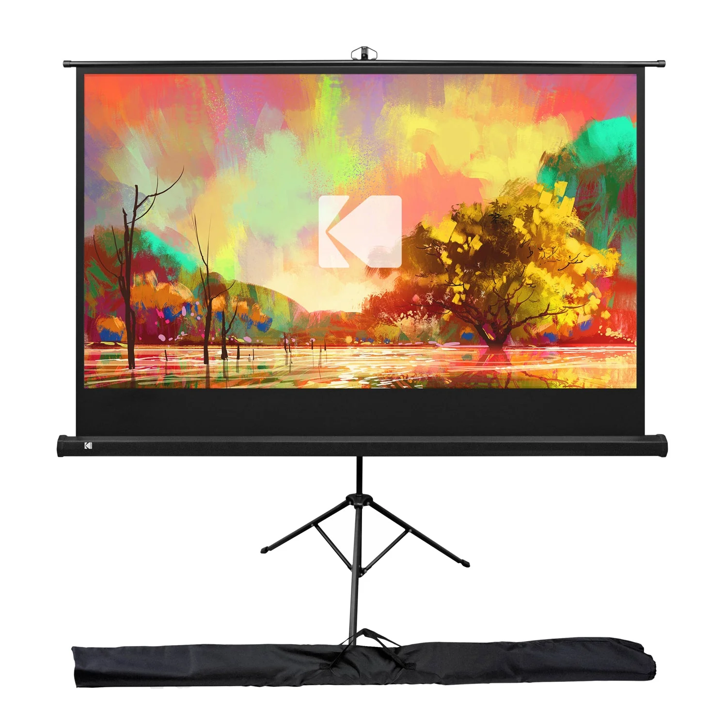 Kodak Projector Screen 60" with Tripod Stand & Carrying Bag