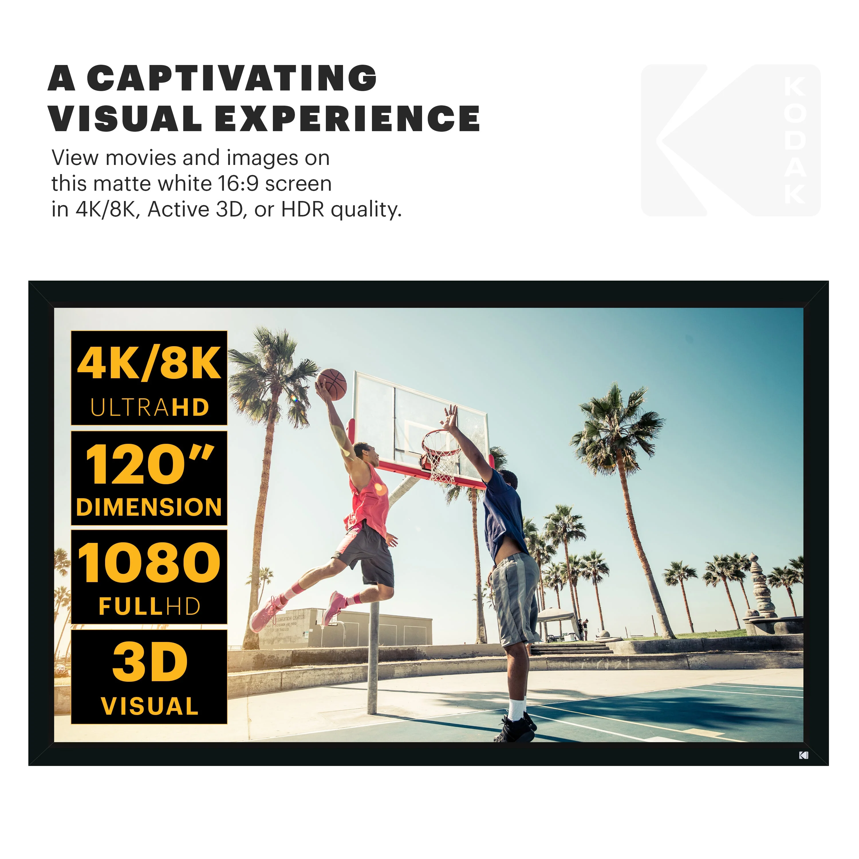 Kodak Projector Screen with Fixed Frame - Image 10