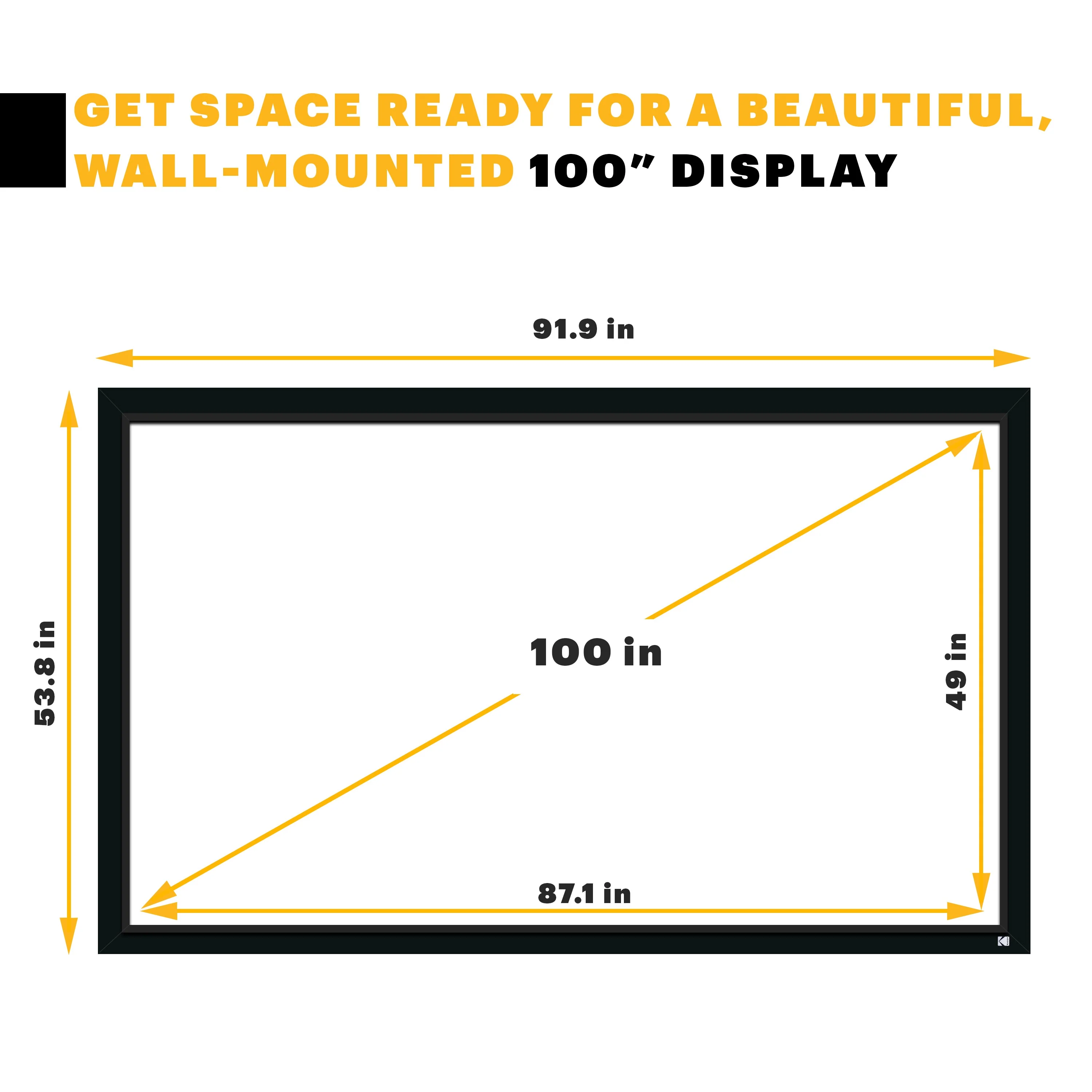 Kodak Projector Screen with Fixed Frame - Image 7
