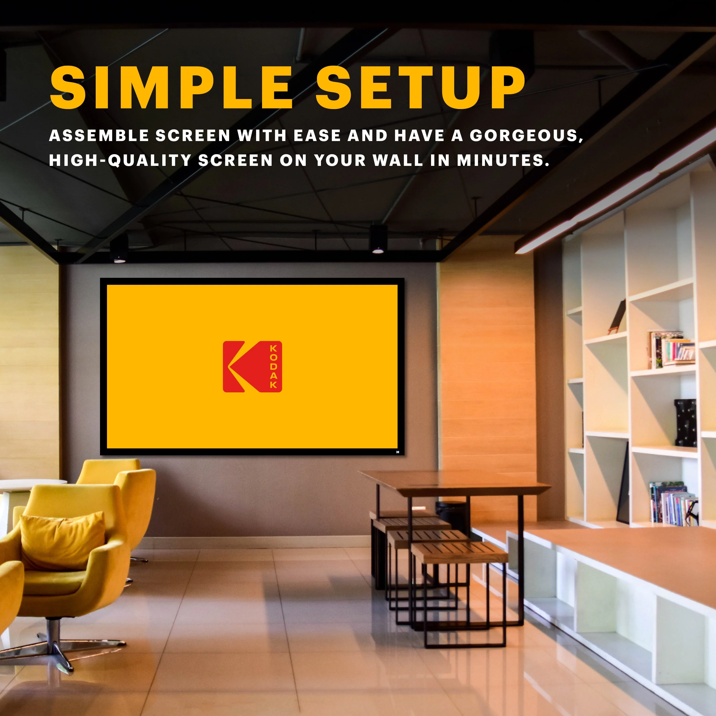 Kodak Projector Screen with Fixed Frame - Image 8