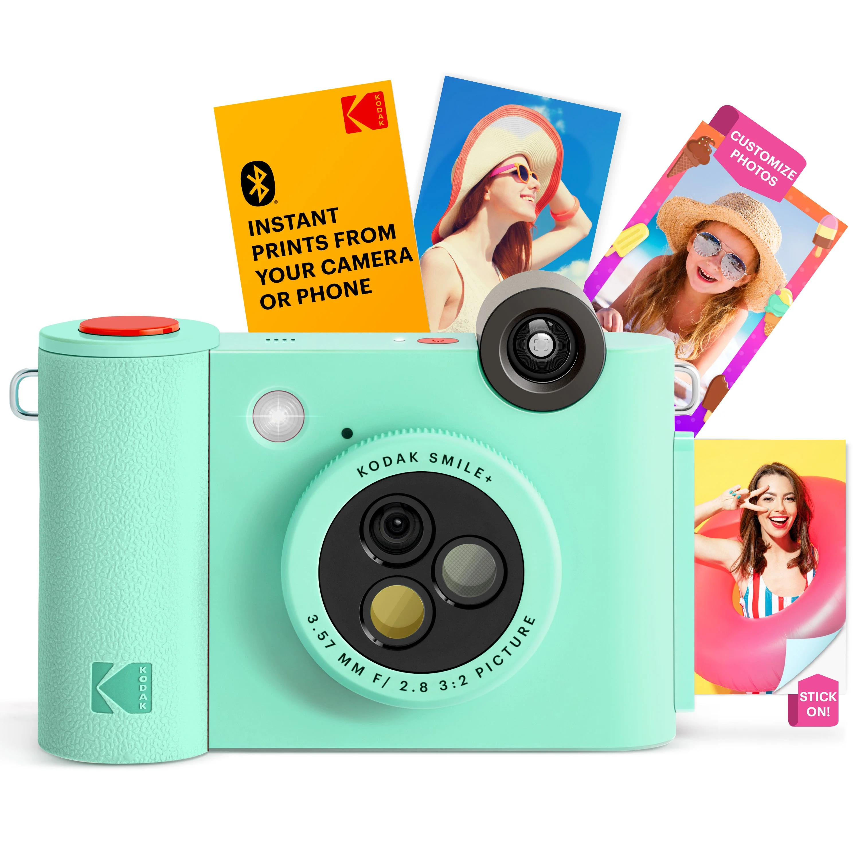 Kodak Smile+ Wireless Digital Instant Print Camera with Effect-changing Lens - Green