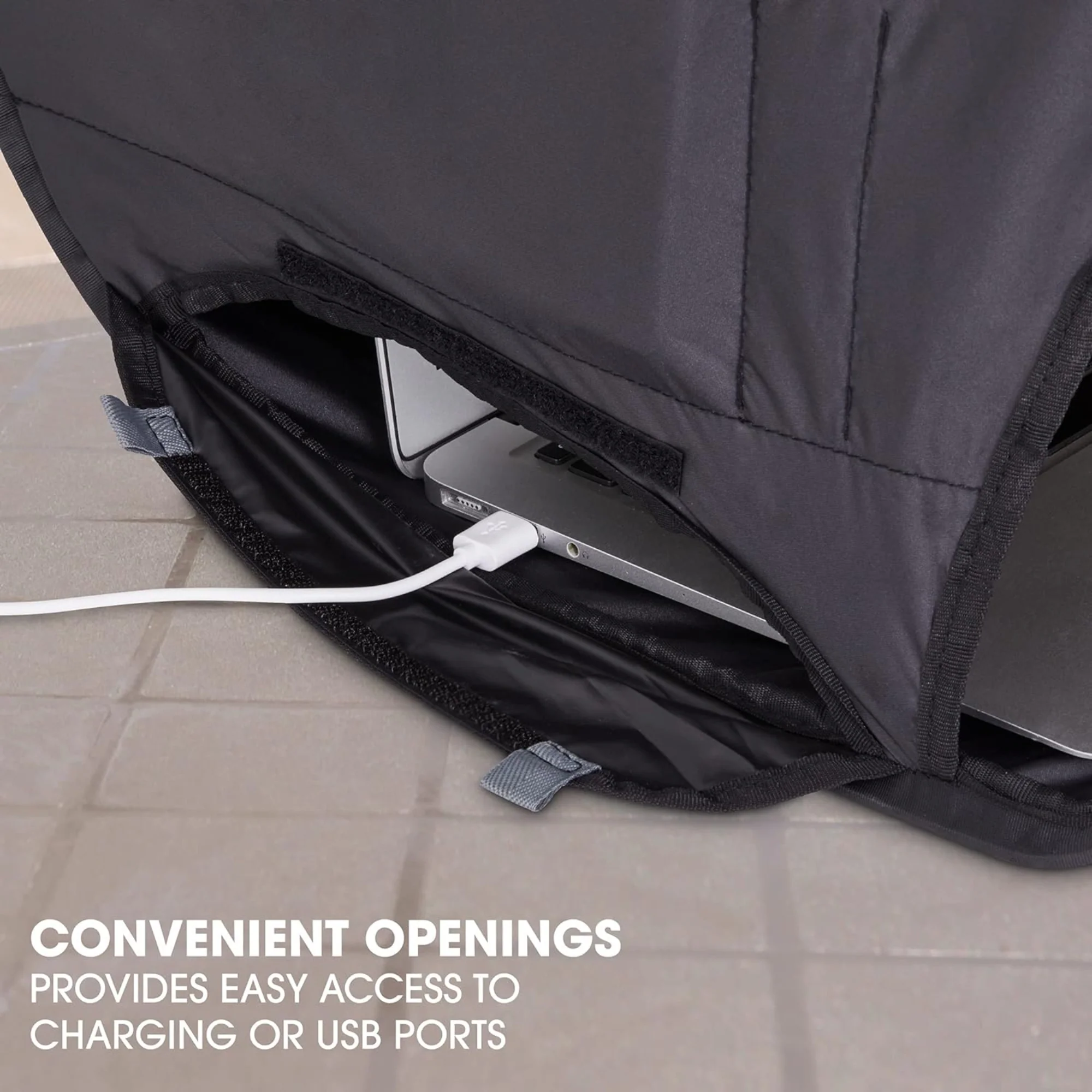 RitzGear Laptop Sun Shade, Portable Laptop Tent & Carry Case for 17” Computer, Tablet & Smartphone - Image 5