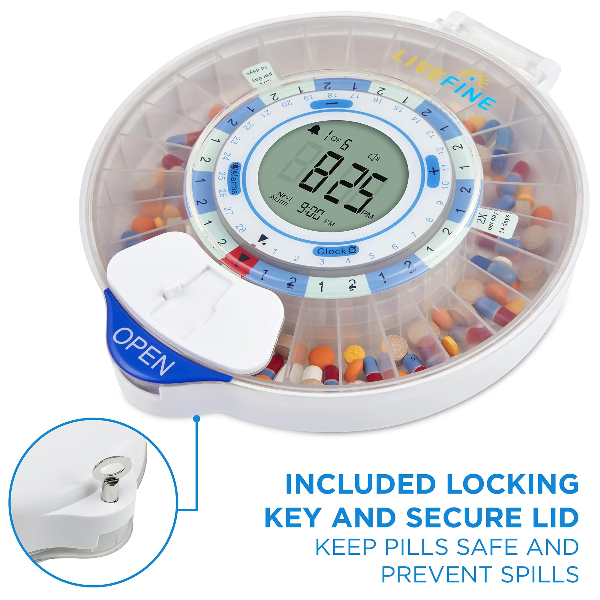 LiveFine Replacement Key for LVFNEPDC LVFNEPDF LVFWIFIPDC LVFWIFIPDF Live Fine Pill Dispensers - Image 7