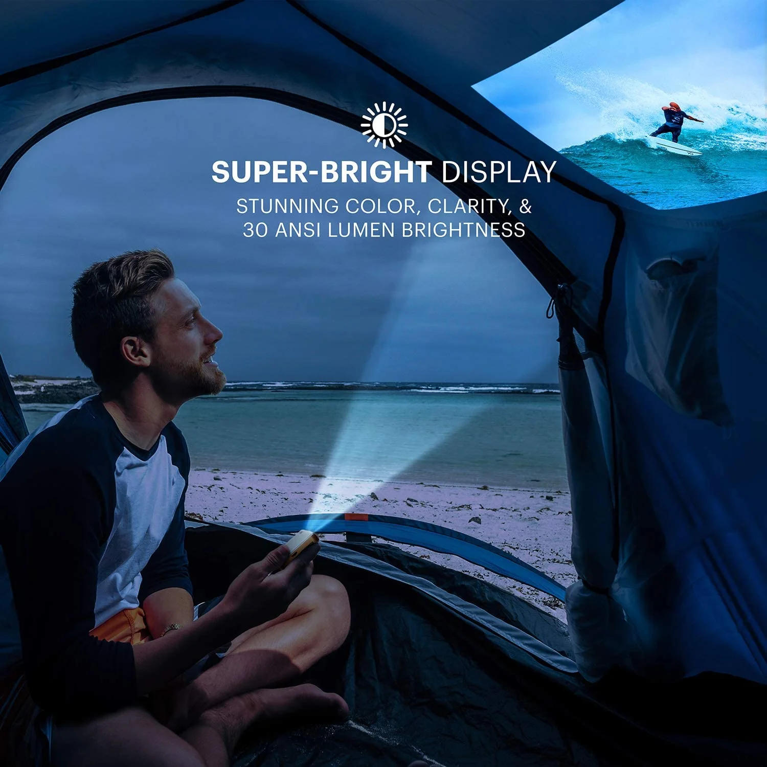 Kodak Luma 450 1920 x 1080 Portable Full HD Smart Projector w/200 Lumens Mini Home Theater - Image 11