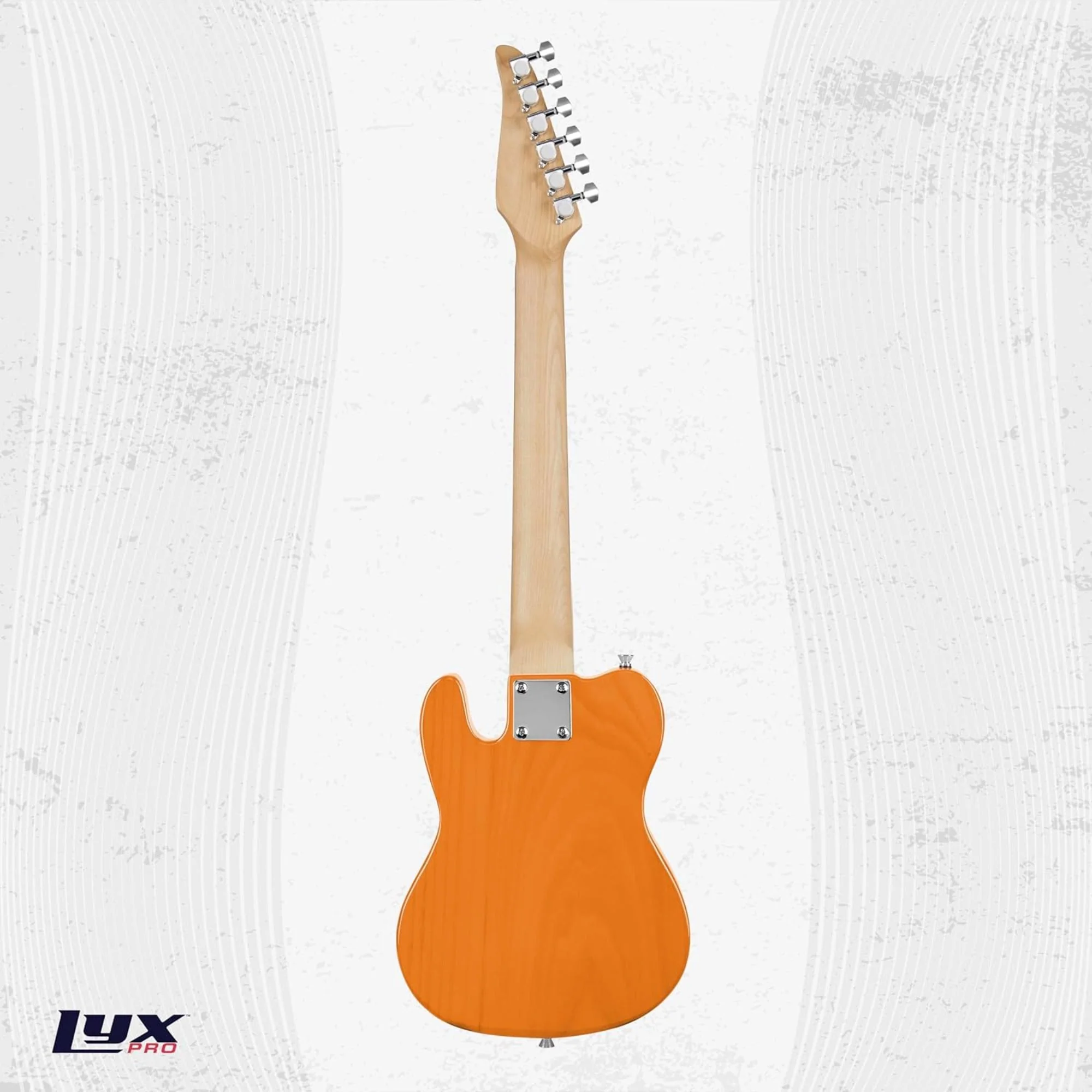 LyxPro 30” Electric Guitar TL Series, Solid Body Guitar W/3-Way Switch & Tone Controls - Mahogany - Image 2