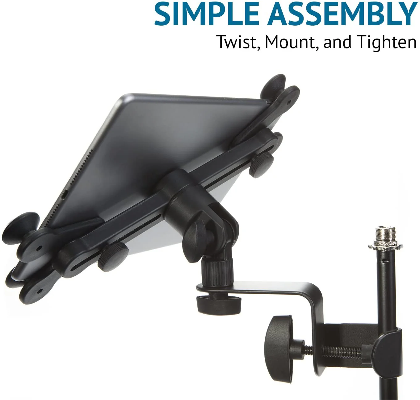Microphone Music Stand Mount Holder for Tablet iPhone Ipad & Android - Image 3