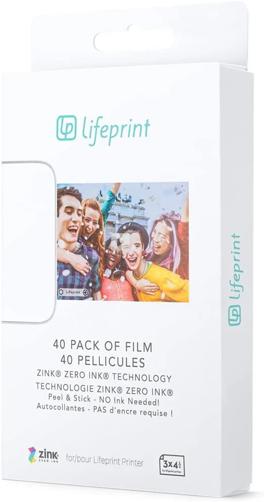 Pack of Film for Lifeprint Augmented Reality Photo and Video Printer.Zero Ink Sticky Backed Film - Image 8