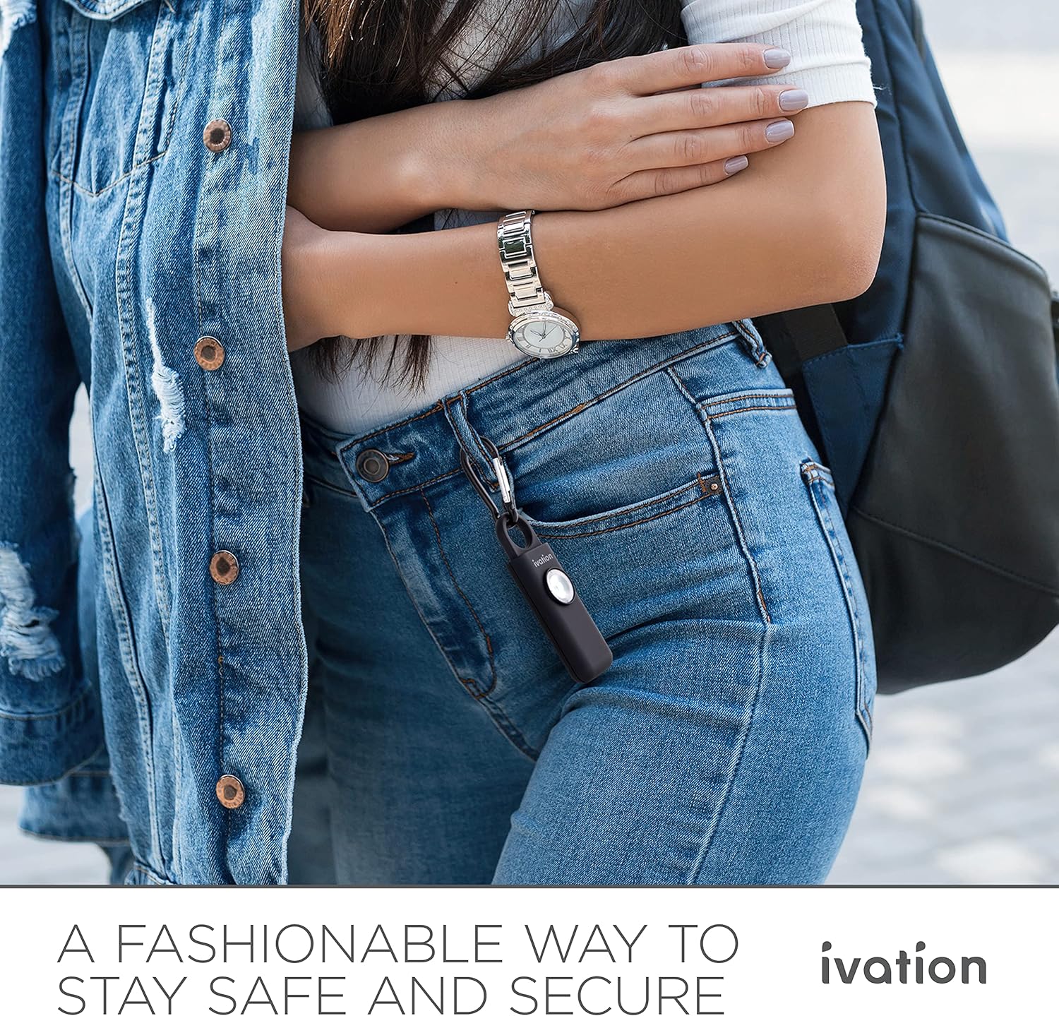 Ivation Personal SOS Keychain Alarm, Rechargeable Personal Alarm with LED Panic Strobe Light - Image 15