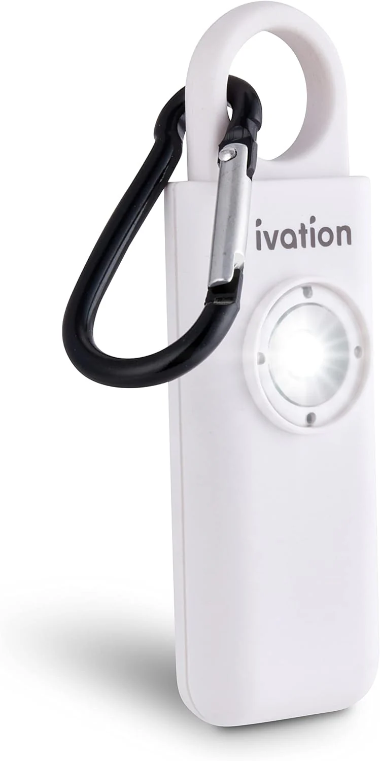 Ivation Personal SOS Keychain Alarm, Rechargeable Personal Alarm with LED Panic Strobe Light - Image 16