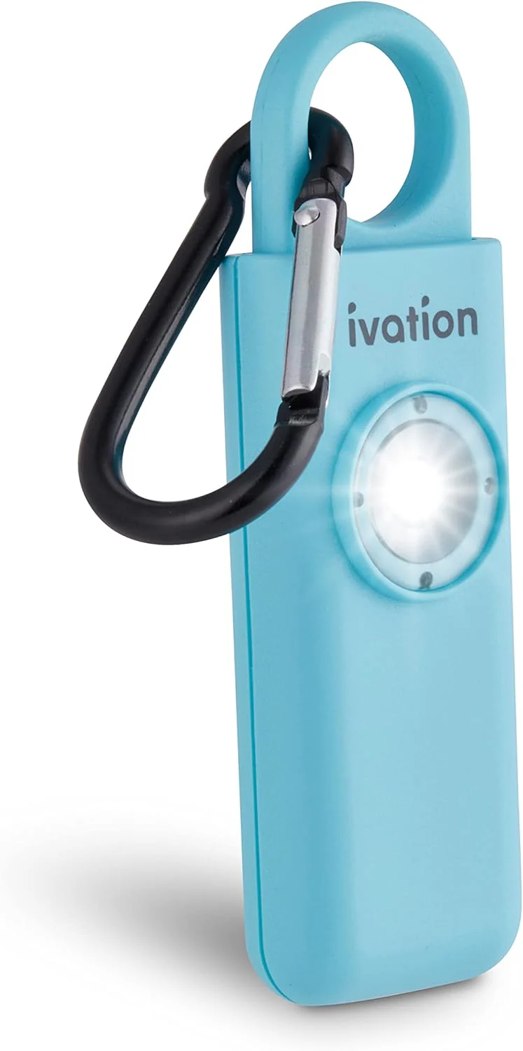 Ivation Personal SOS Keychain Alarm, Rechargeable Personal Alarm with LED Panic Strobe Light - Image 3