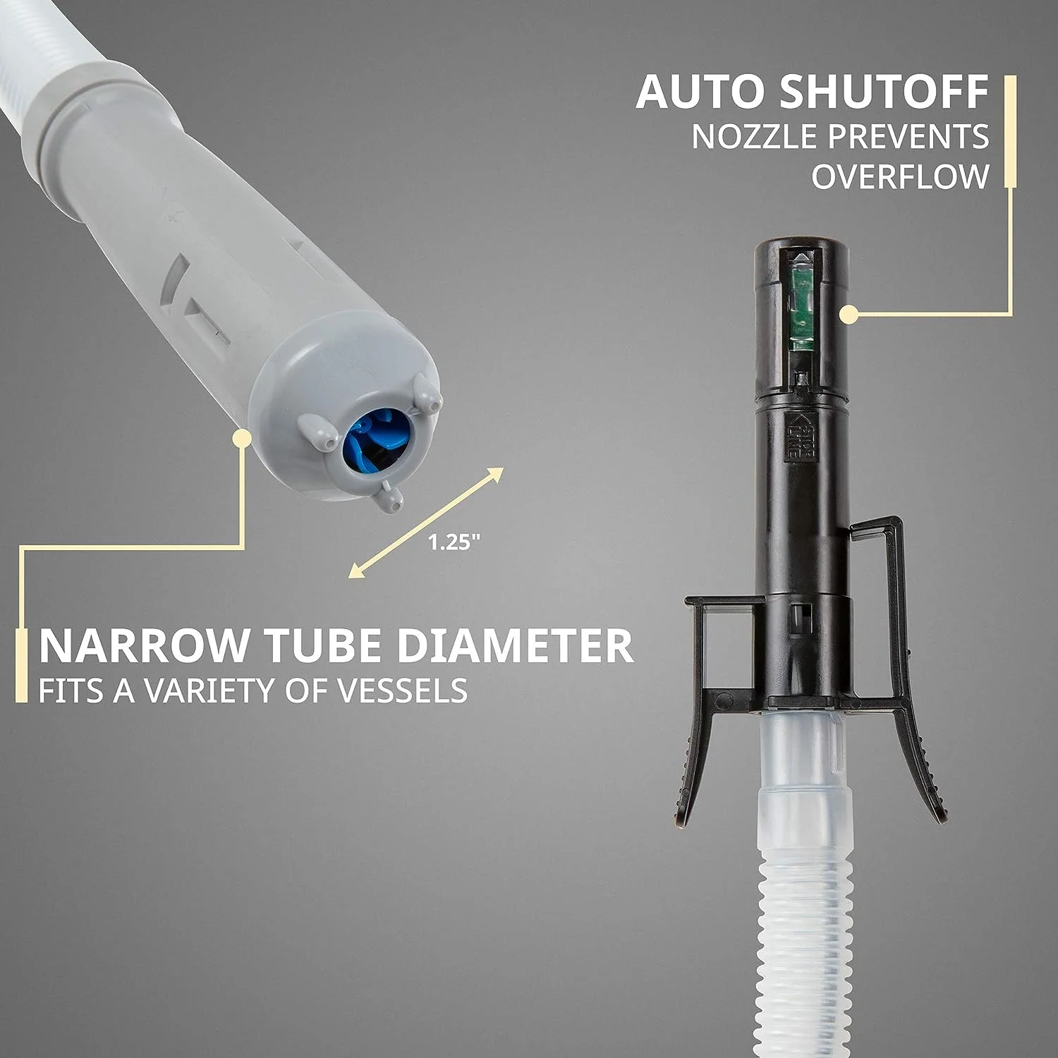 Automatic Fuel Transfer Pump W/Auto-Stop & Alert, Battery Powered, Fits All Cans - Image 4