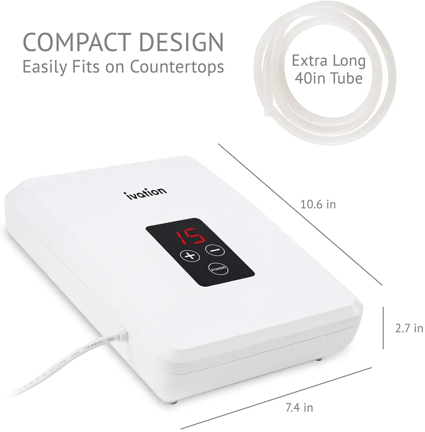 Portable Ozone Generator and Air Purifier, Multipurpose Air & Water Purifier with 2 Diffuser Stones - Image 5