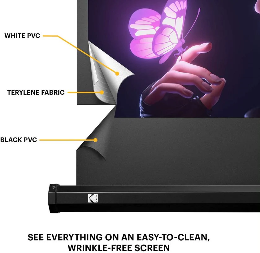 Kodak Projector Screen 80ʺ with Tripod Stand & Carrying Bag - Image 7