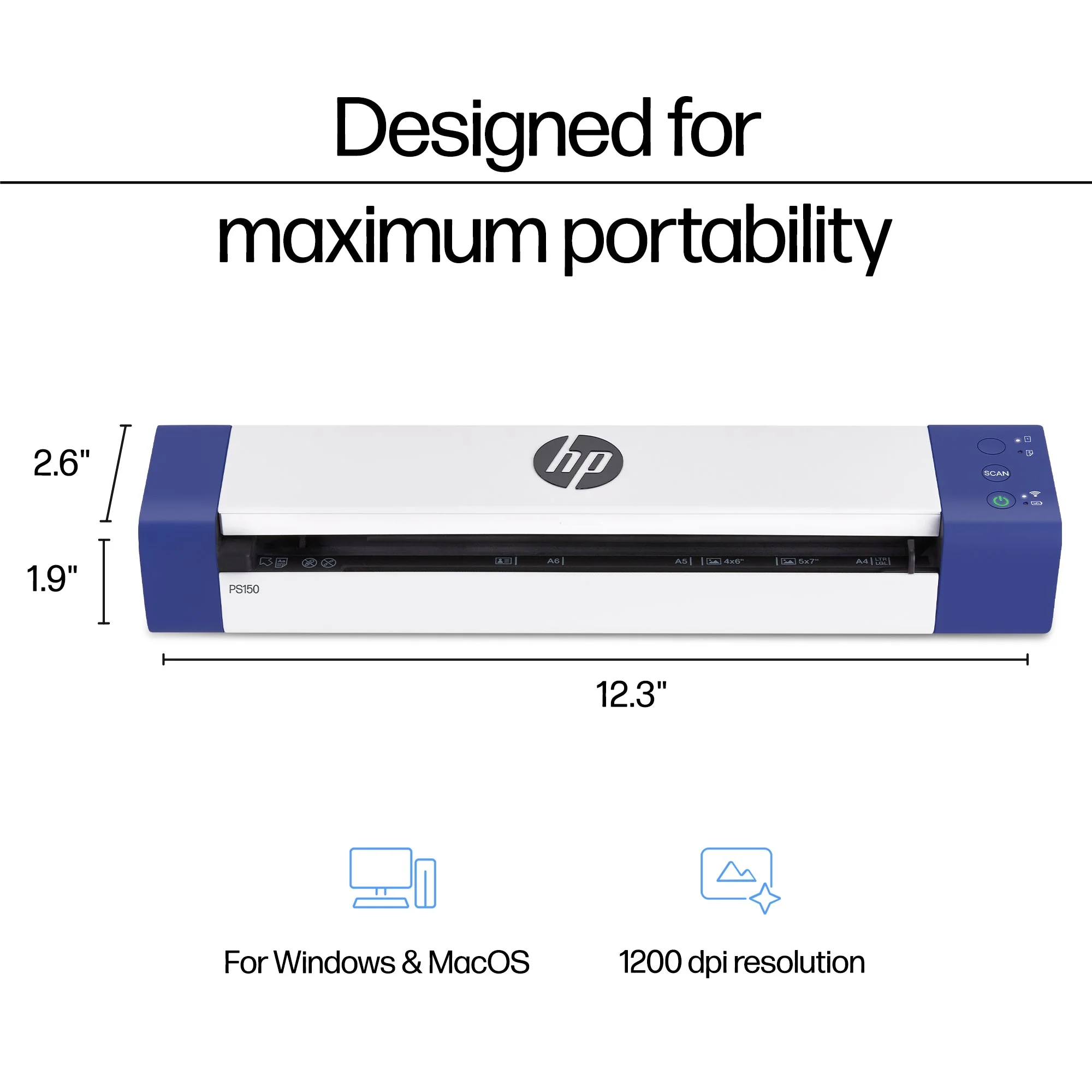 HP PS150: HP Wireless Portable Document Scanner for Double-Sided Scanning - Image 5