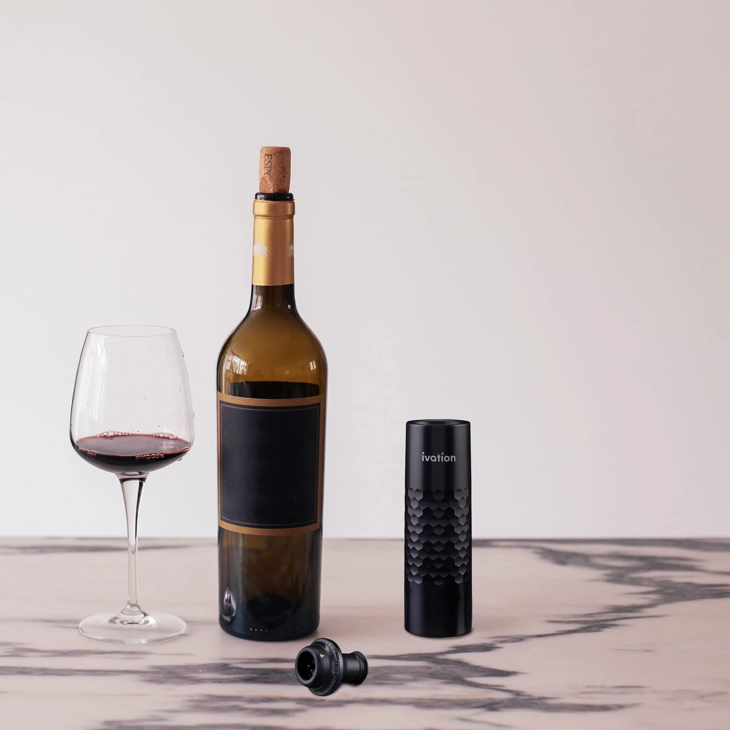 Ivation 6-Piece Rechargeable Wine Saver Pump with Reusable Wine Stoppers - Image 8