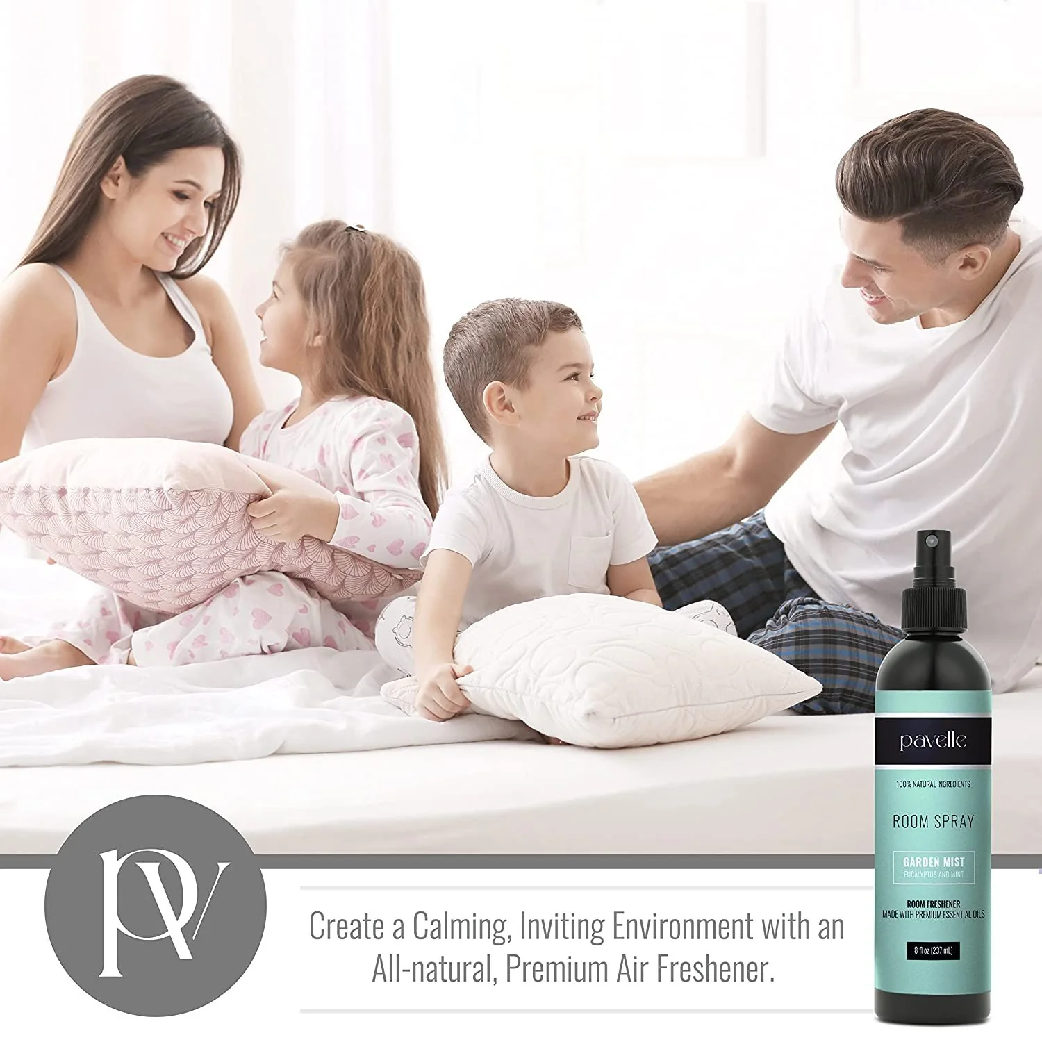 Pavelle Room Spray 8 Fl. Oz, 100% Natural Room Spray Air Freshener for Stress Relief, Garden Mist - Image 6