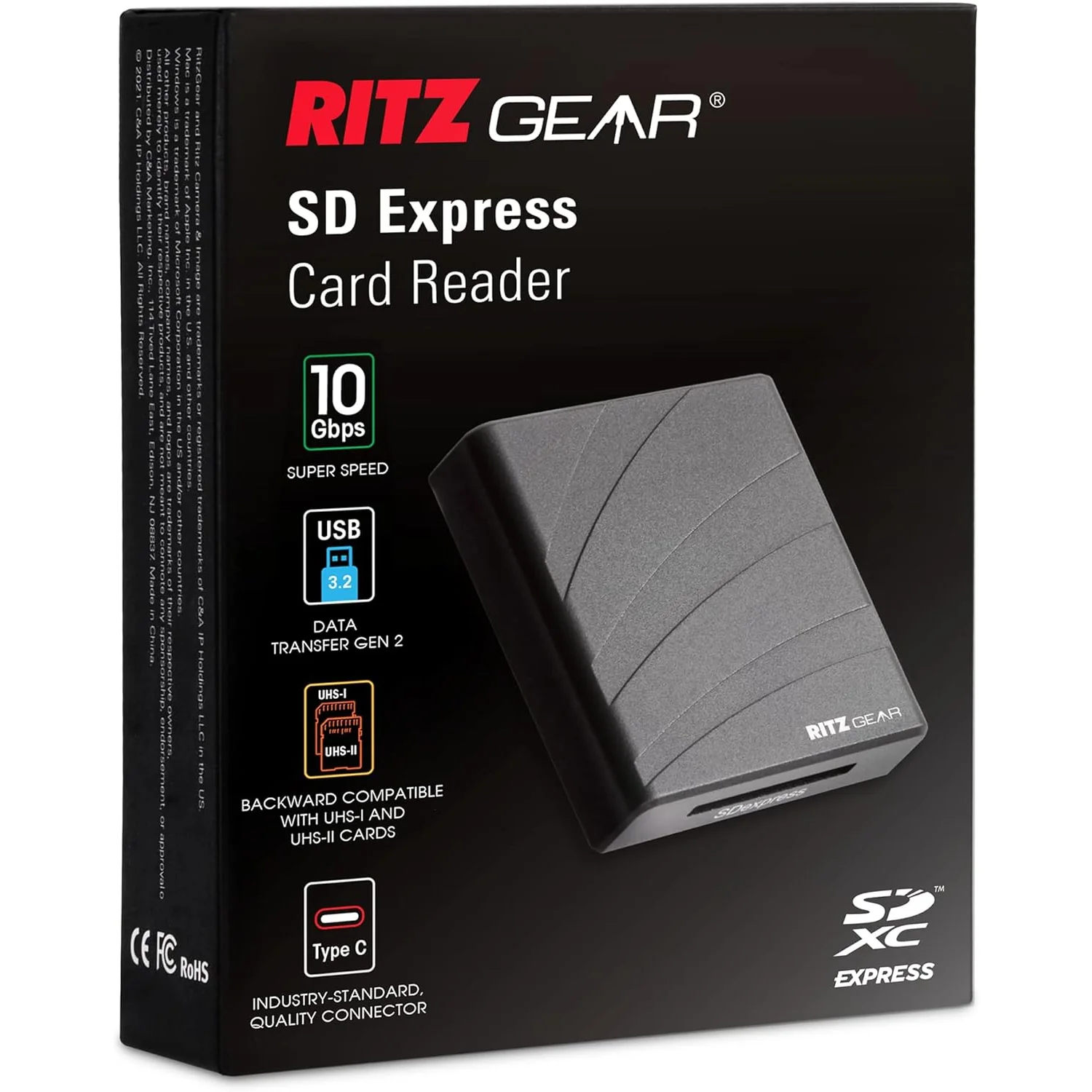 Ritz Gear SDExpress Golden Eagle SDXC SD Card, Express SD Card 256GB with SDExpress-Reader Included - Image 4