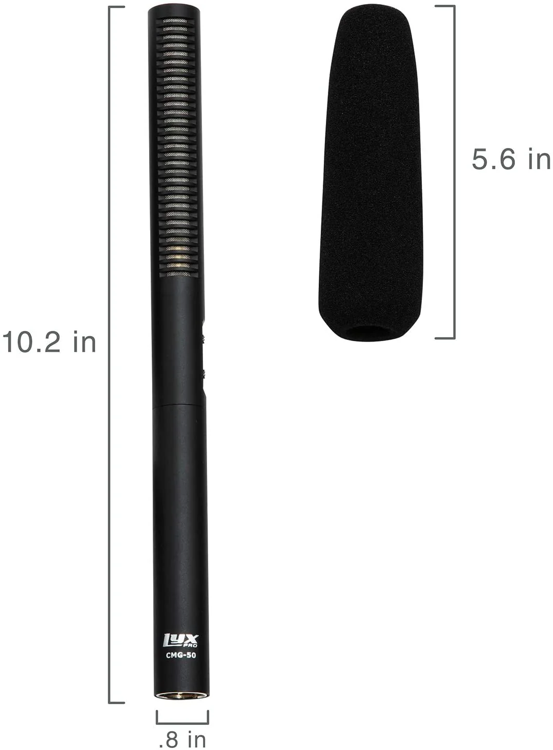 Shotgun Microphone with Shock Mount and Wind Screen - Image 4