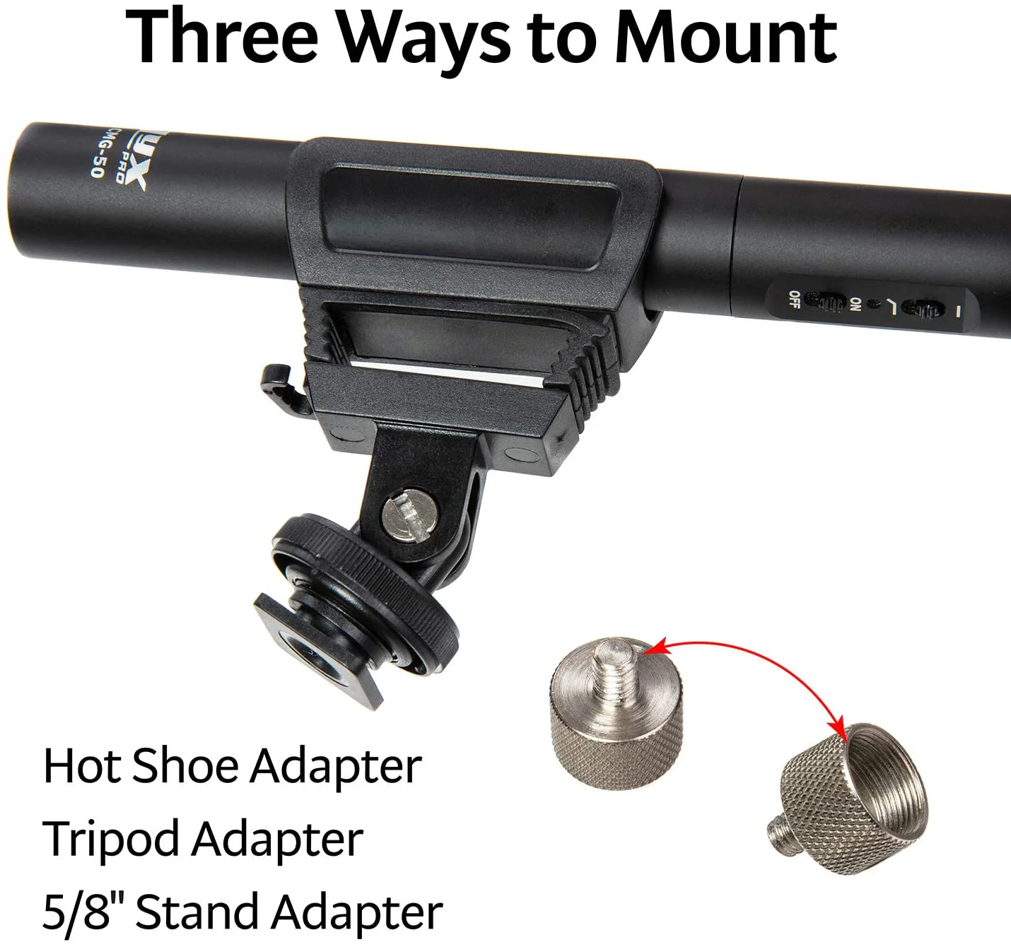 Shotgun Microphone with Shock Mount and Wind Screen - Image 5