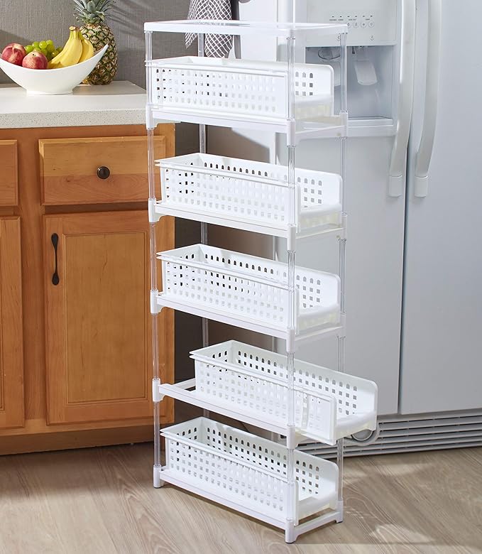 Skymall Slim Storage with Five Slide-Out Drawers - Image 2