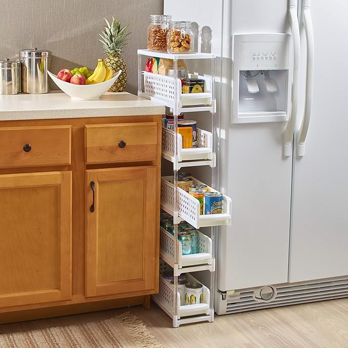 Skymall Slim Storage with Five Slide-Out Drawers - Image 4