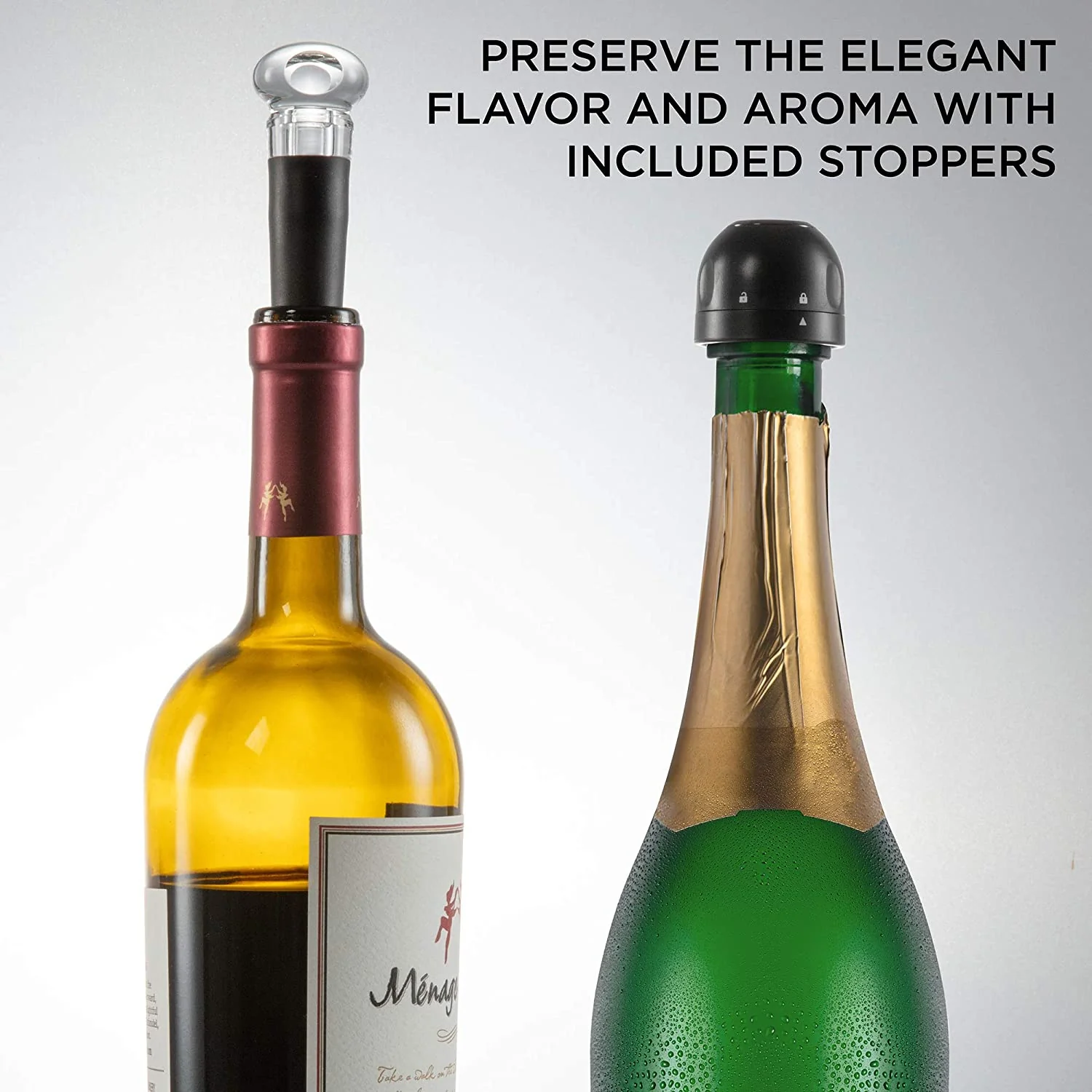 Electric Wine Opener, 9-Piece Wine Gift Set, Electric Bottle Opener, Wine Aerator Pourer - Image 9